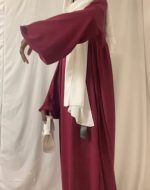 abaya manche bouffante grande taille tall, manche balon