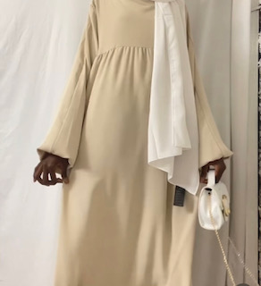 abaya manche bouffante grande taille tall, manche balon