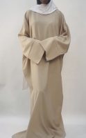 abaya grande taille tall beige