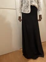 jupe an satin , jupe longue , jupe satiné grande taille. curvy
