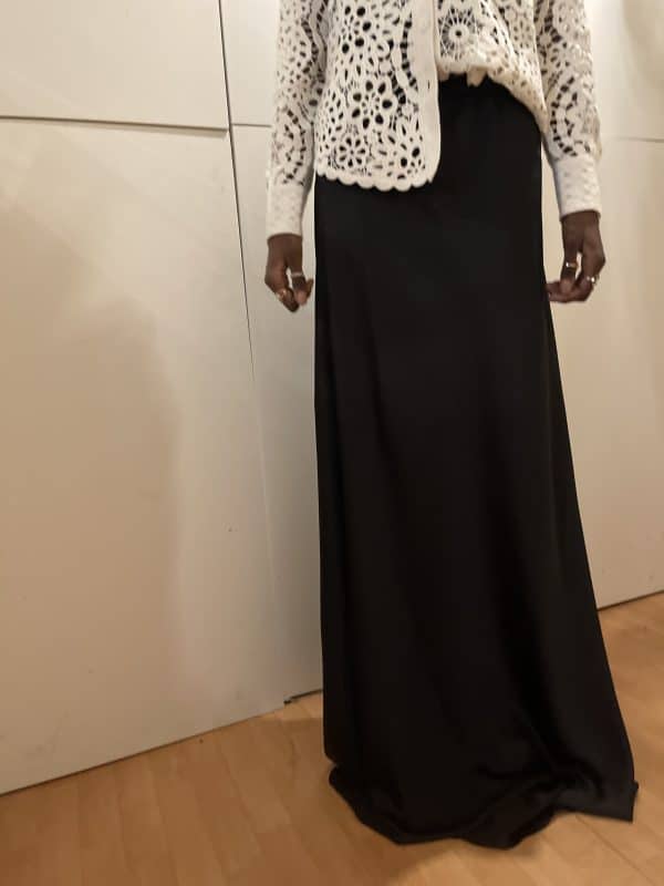 jupe an satin , jupe longue , jupe satiné grande taille. curvy