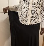 jupe an satin , jupe longue , jupe satiné grande taille. curvy