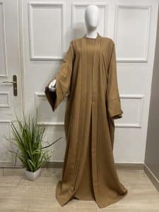 Ensemble sous abaya et kimono pantalon lin grande taille tall