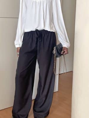 Pantalon grande taille tall en lin jusqu'à 1m85
