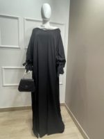ensemble grande taille tall sous abaya et kimono blanc