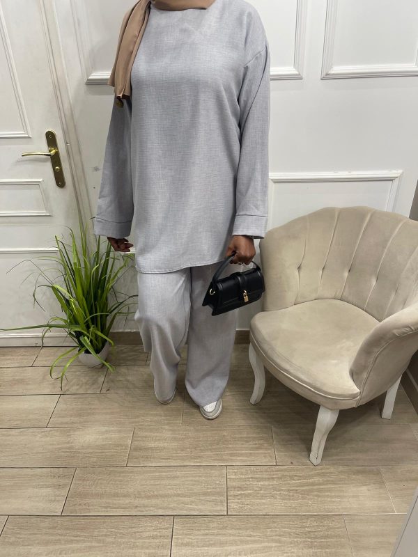 Ensemble pantalon lin grande taille tall