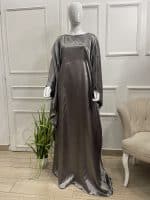 abaya mauve tall grande taille robe longue