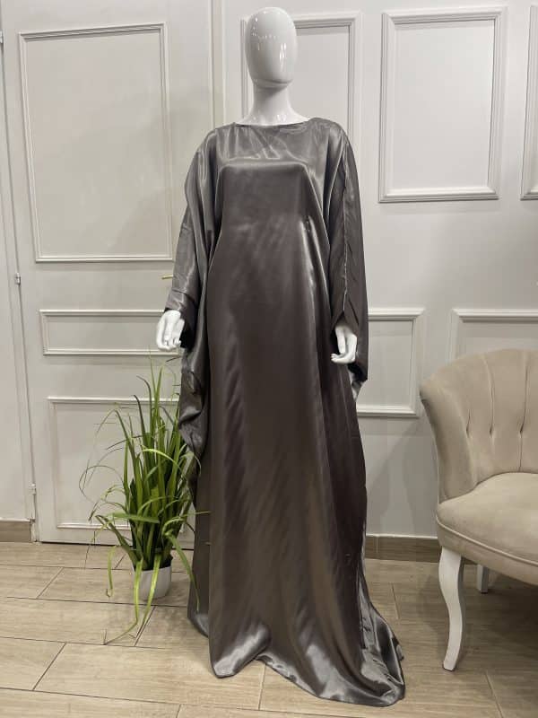 abaya mauve tall grande taille robe longue