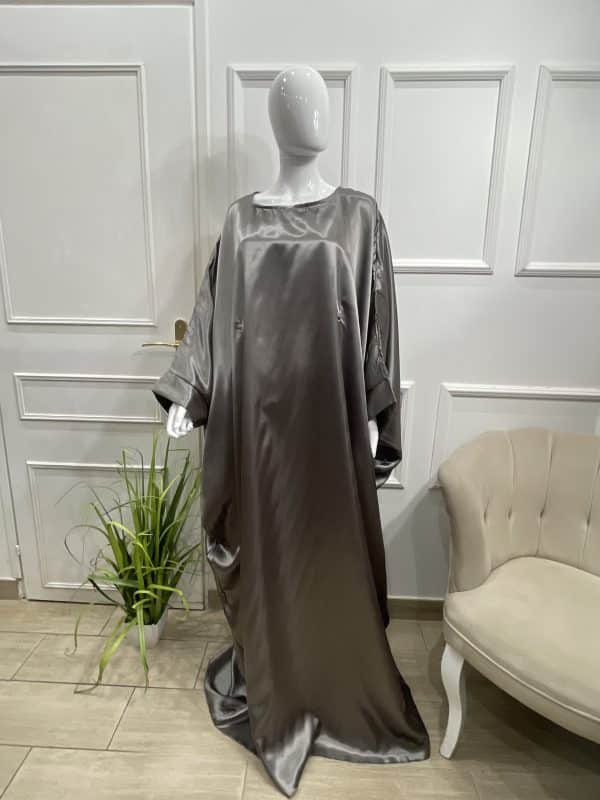 abaya mauve tall grande taille robe longue