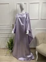 abaya mauve tall grande taille robe longue