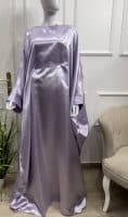 abaya mauve tall grande taille robe longue