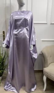 abaya mauve tall grande taille robe longue