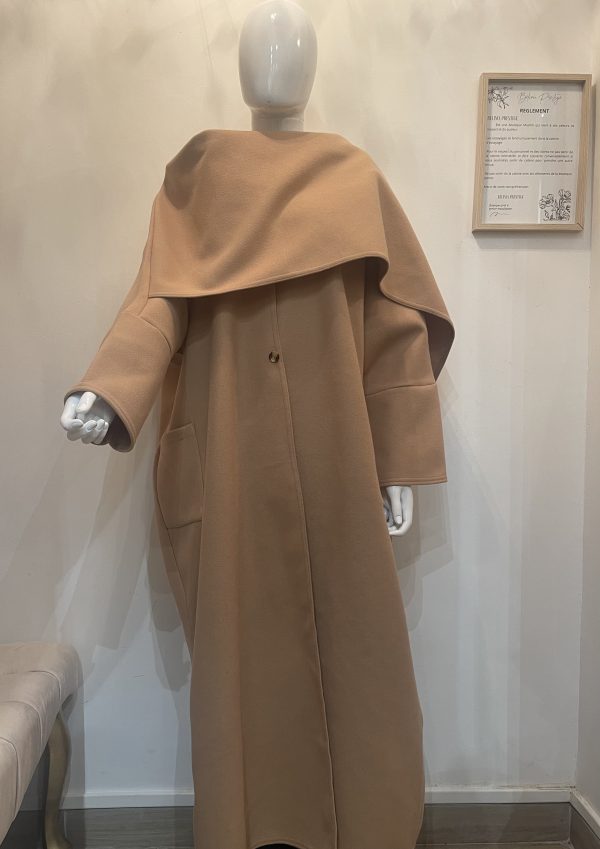 manteau mastour avec echarpe integrer chale femme musulmane