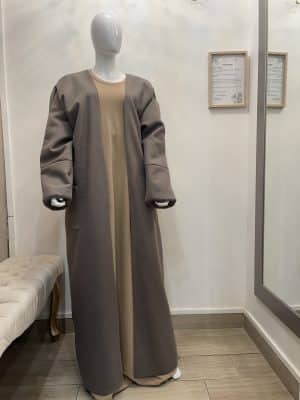 Manteau long Grande taille Tall - Taupe