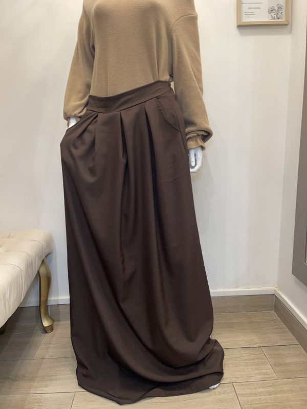 Jupe tall Longue Grande Taille – Taille Ajustable pour Femmes jusqu'à 1m90 | Opaque, Fluide, avec Poches, jupe trapeze