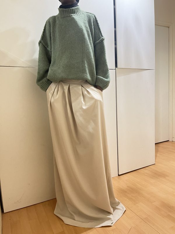 Jupe tall Longue Grande Taille – Taille Ajustable pour Femmes jusqu'à 1m90 | Opaque, Fluide, avec Poches, jupe trapeze