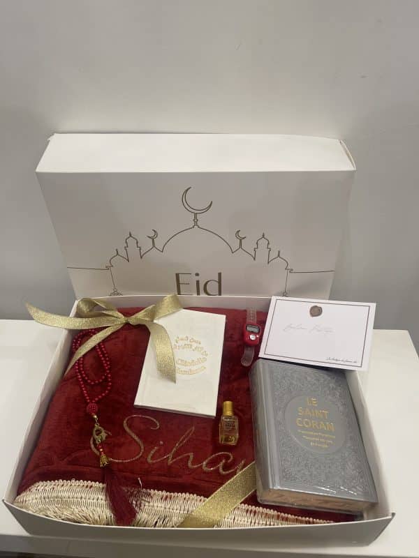 coffert box tapis de priere personnalisé
