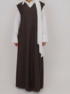 Confection Élégance Grande Taille : Ensemble 2 pièces Robe Chemise Longue & Robe Sans Manche – Tall jusqu’à 1m90