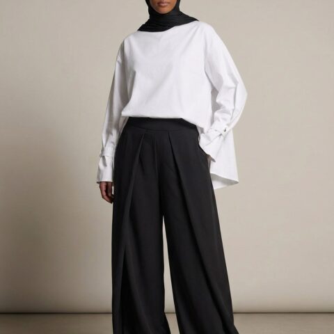 Pantalon ballon Tall & curvy - grande taille jusqu'à 1m85/90 - noir