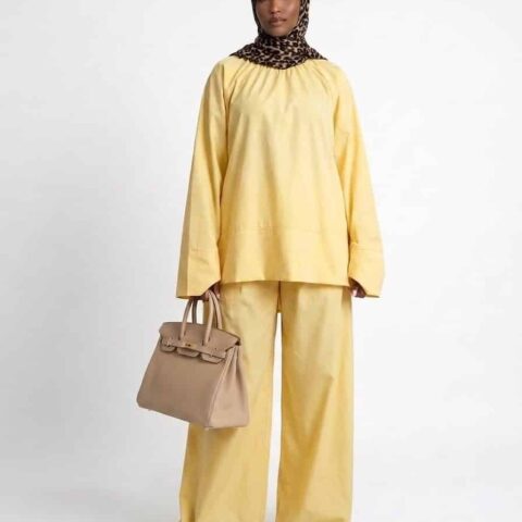 Ensemble Tall Mastour Grande Taille Femme – Confection 100% Coton, Pantalon Très Ample, Jusqu’à 1m85/90