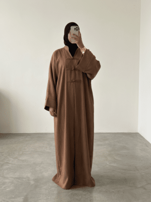 Abaya tall lyrelle Fermoirs Brandebourg — 1m80 Coupe Ample & Fluide